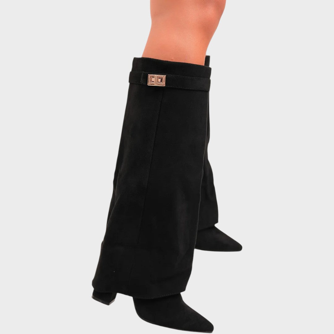 Lunara | High-Cut Suede Boots 