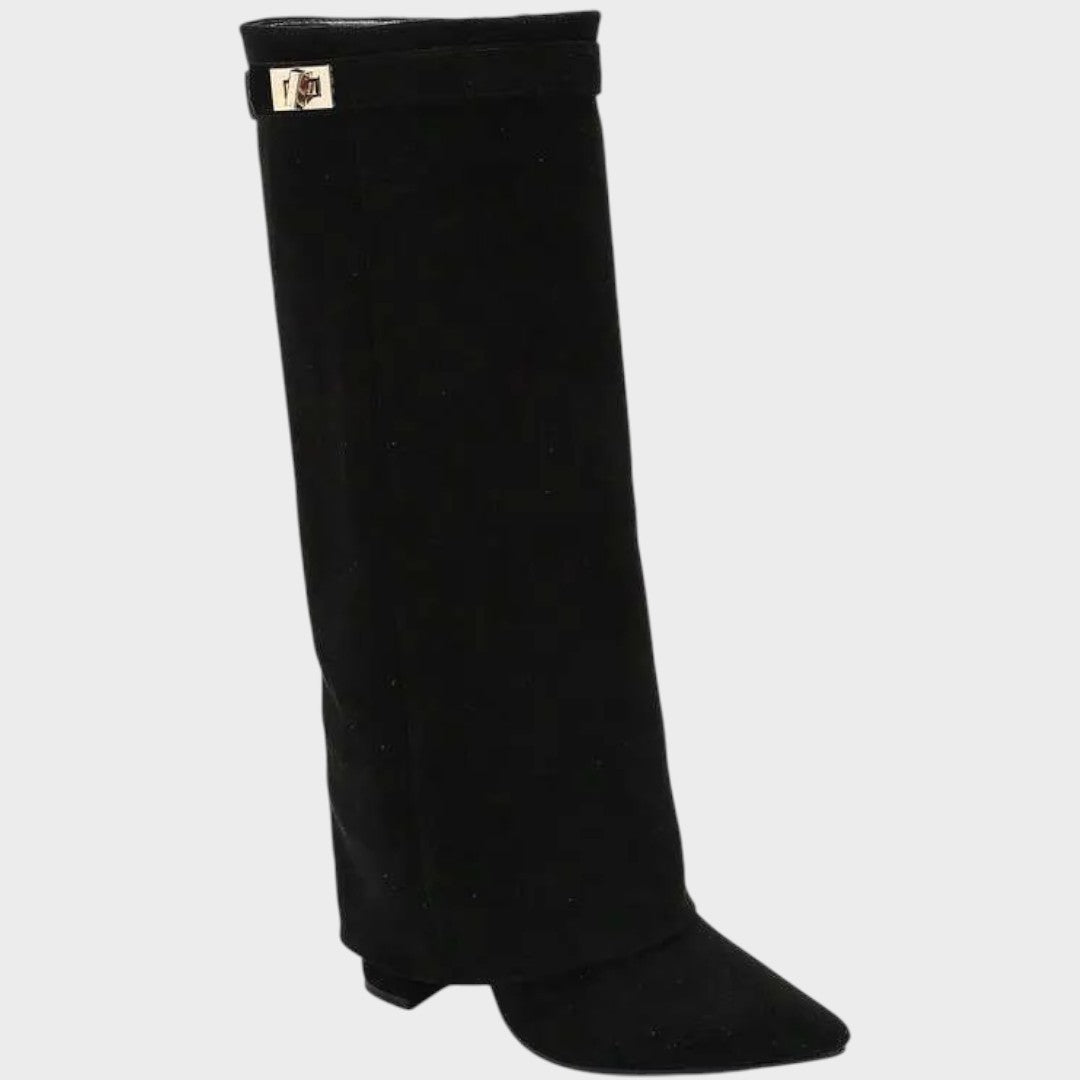 Lunara | High-Cut Suede Boots 