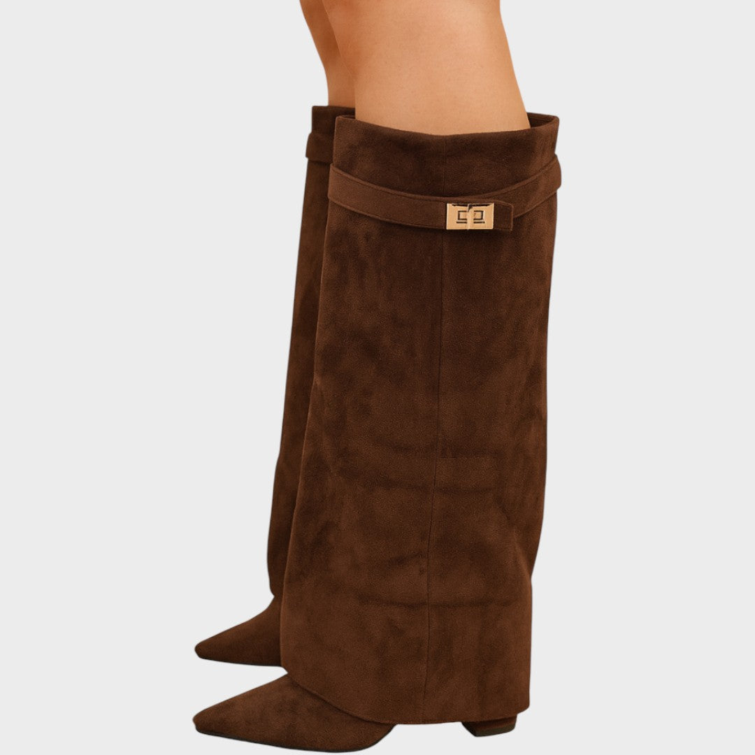 Lunara | High-Cut Suede Boots 