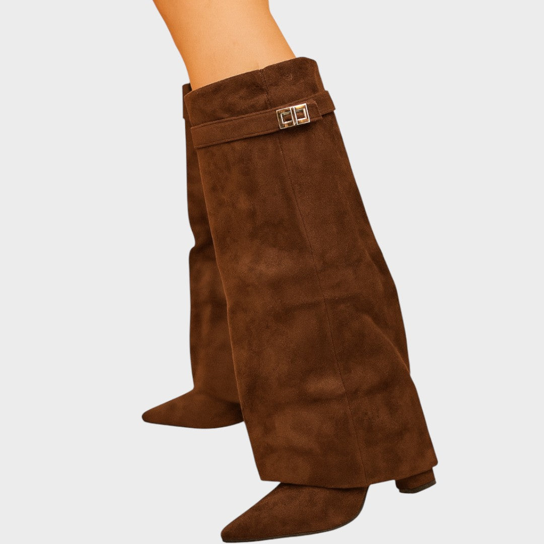Lunara | High-Cut Suede Boots 