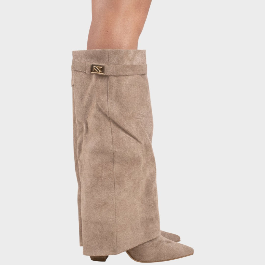 Lunara | High-Cut Suede Boots 