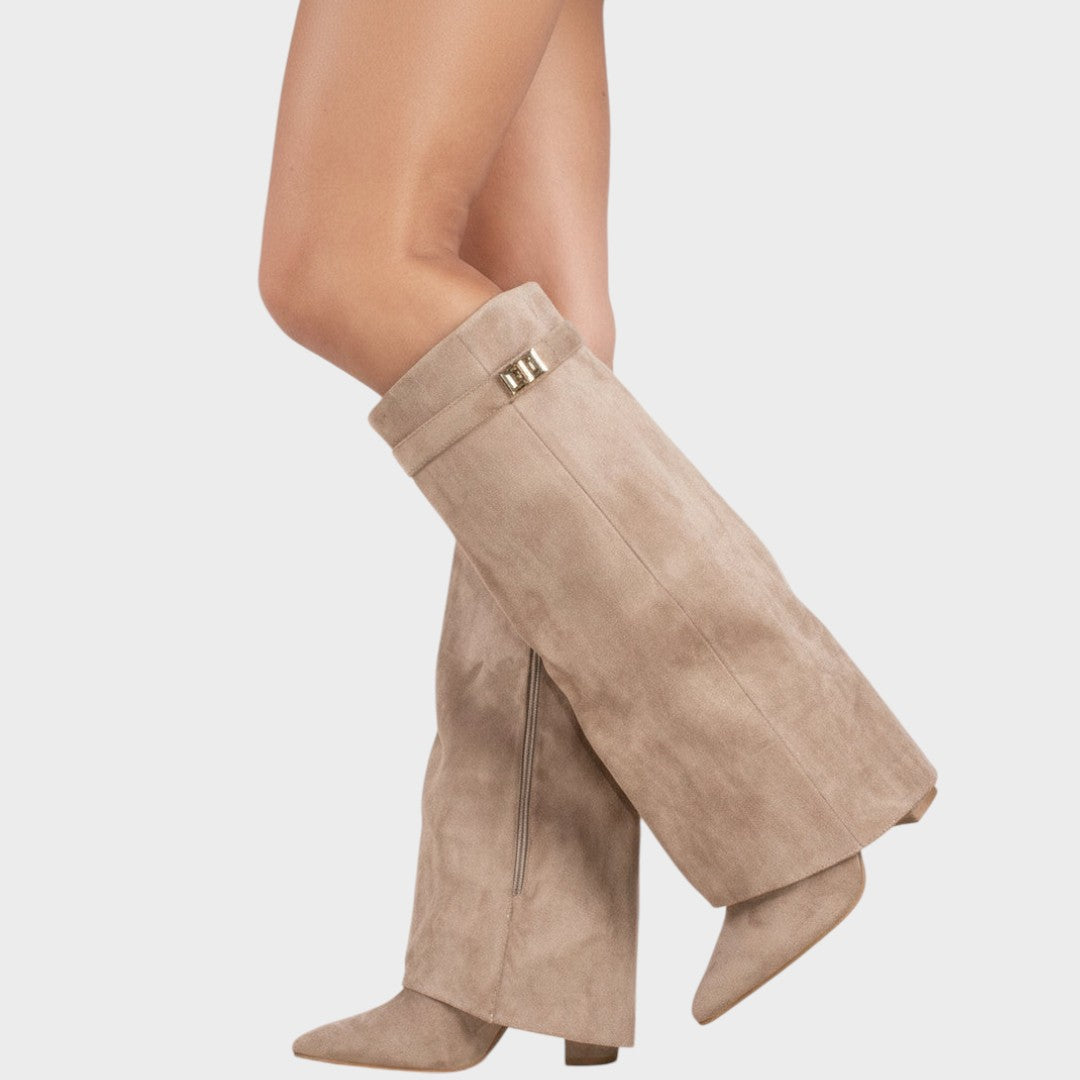 Lunara | High-Cut Suede Boots 
