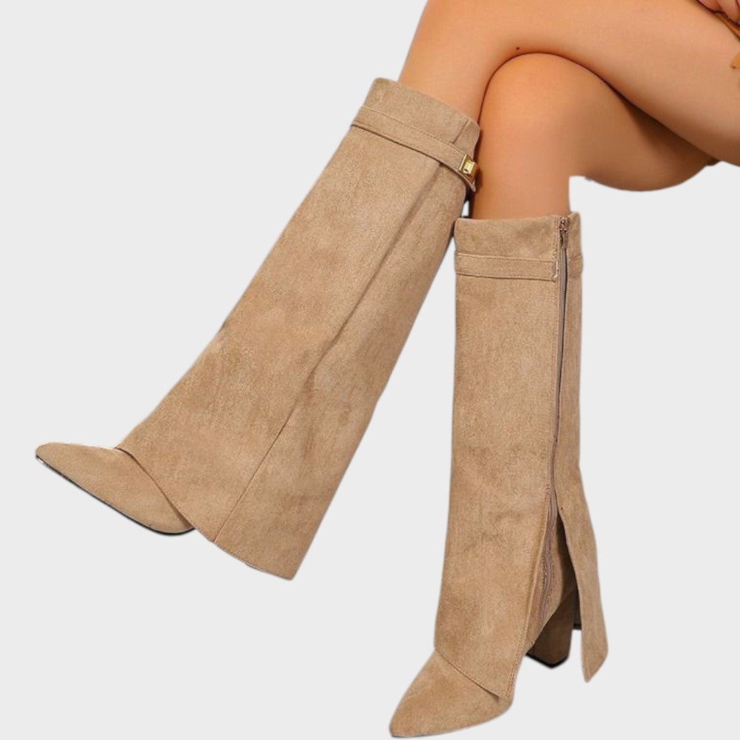 Lunara | High-Cut Suede Boots 