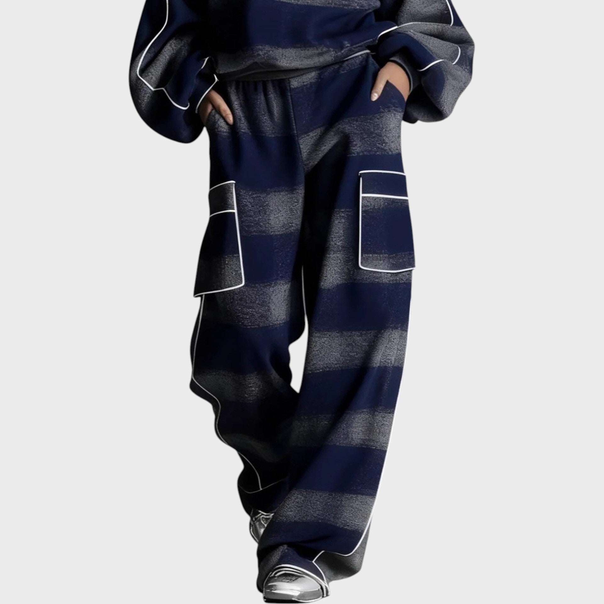 Peighton | Checked Pattern Tracksuit Set