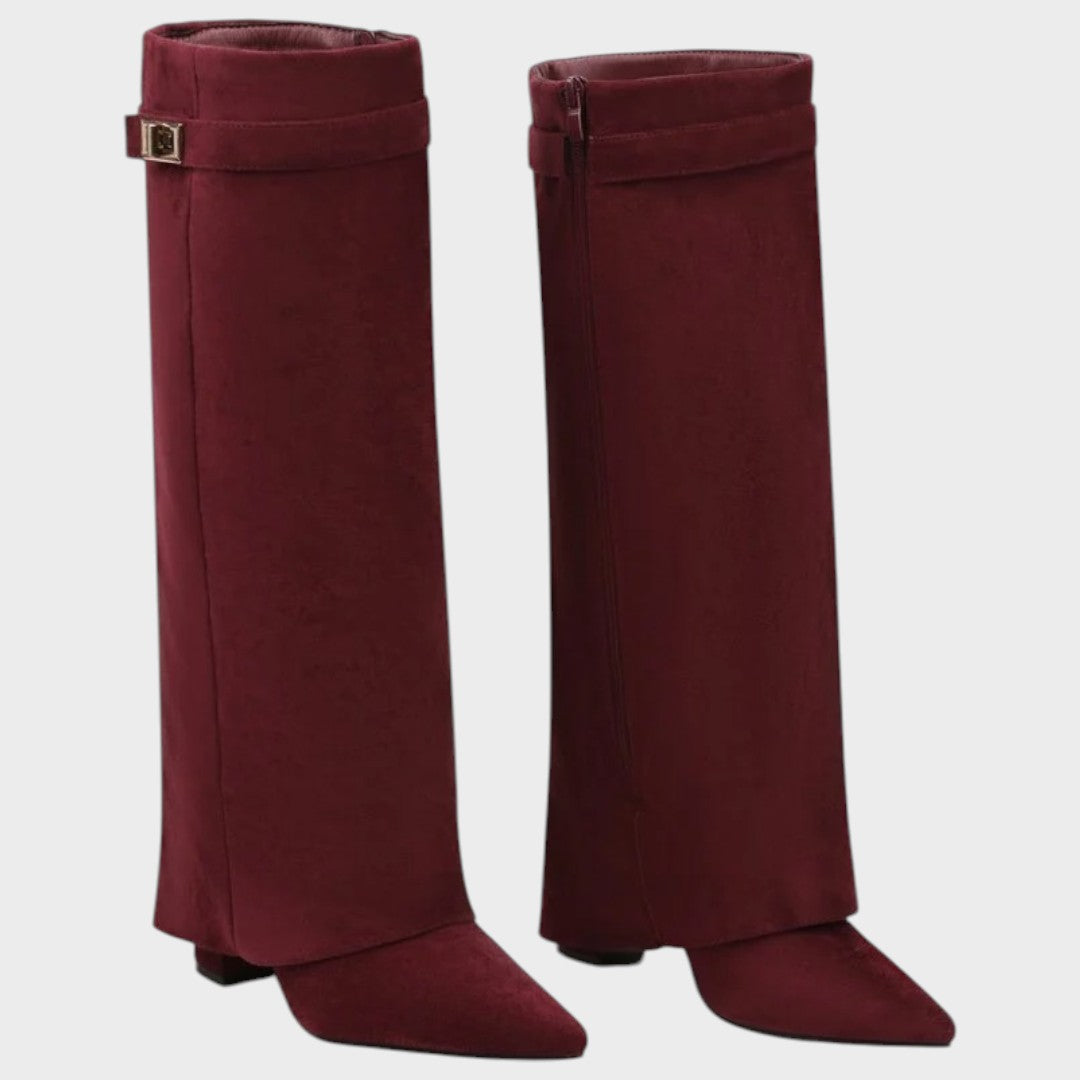 Lunara | High-Cut Suede Boots 