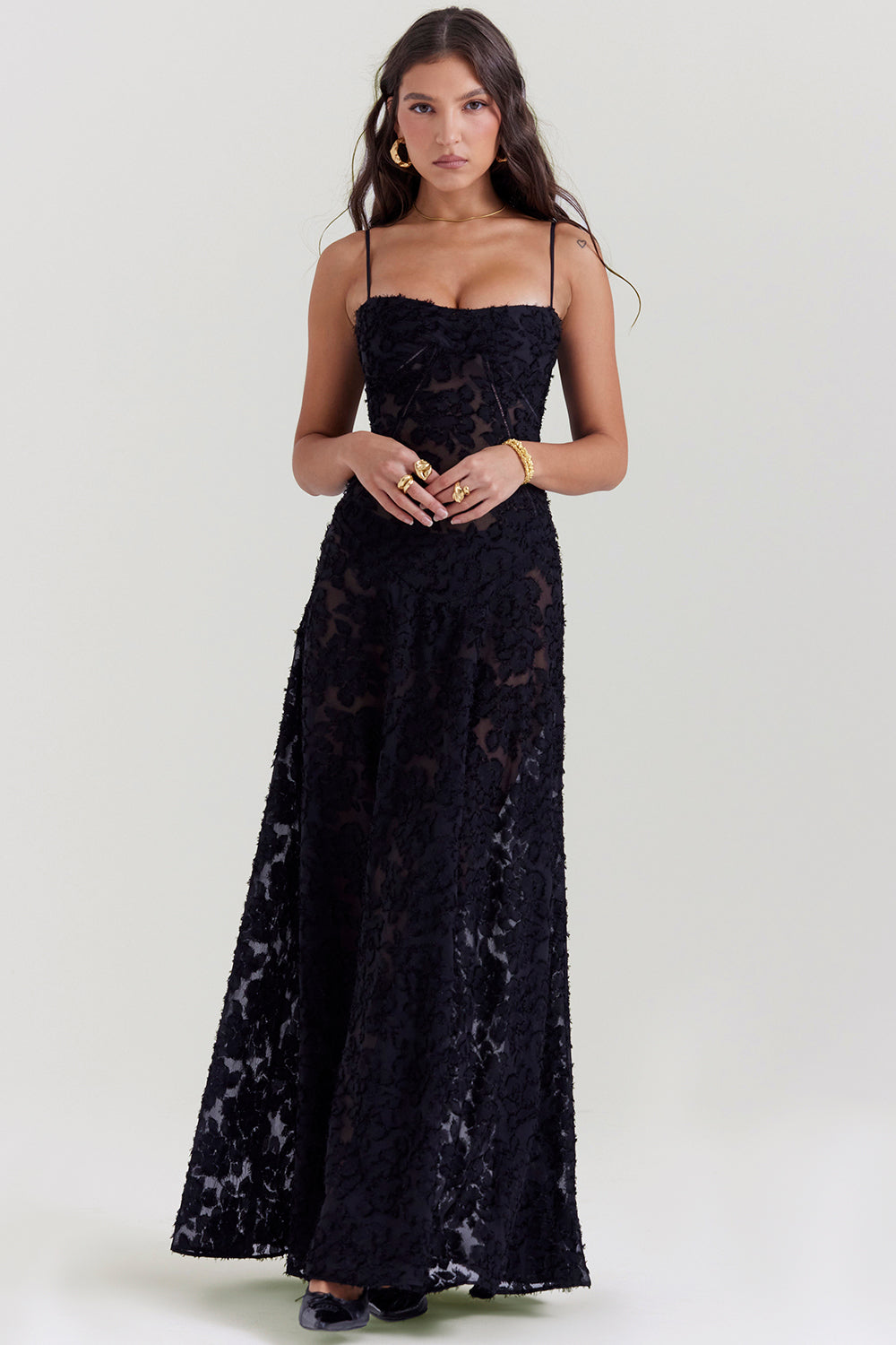 Dean | Maxi Dress Embroidered Elegant