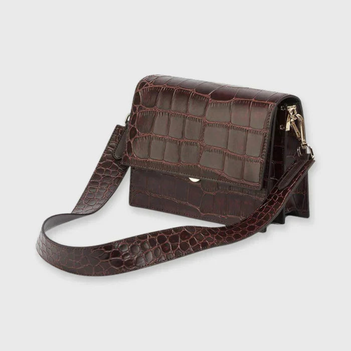 Dionna | Crocodile Print Shoulder Bag