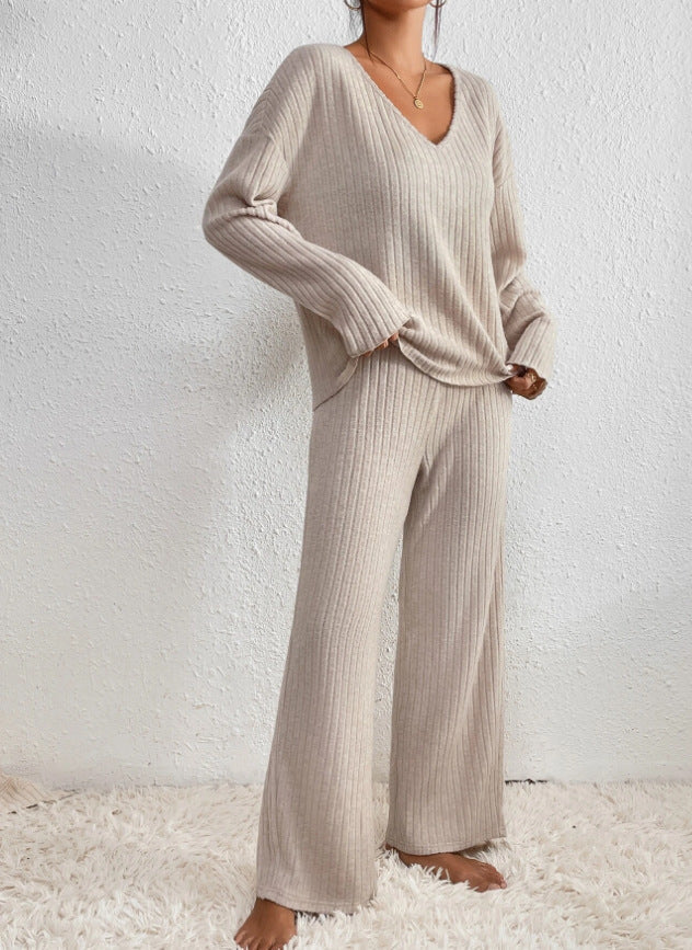 Senn | Loungewear Set with Ribbed Knitted Fabric