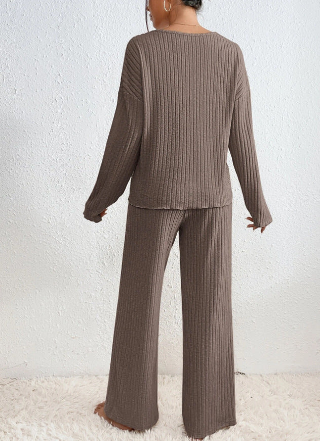 Senn | Loungewear Set with Ribbed Knitted Fabric