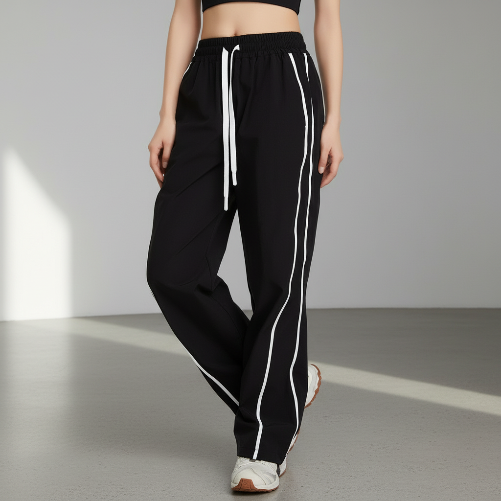 Mira | Relaxed Fit Sports Trousers with Side Stripes