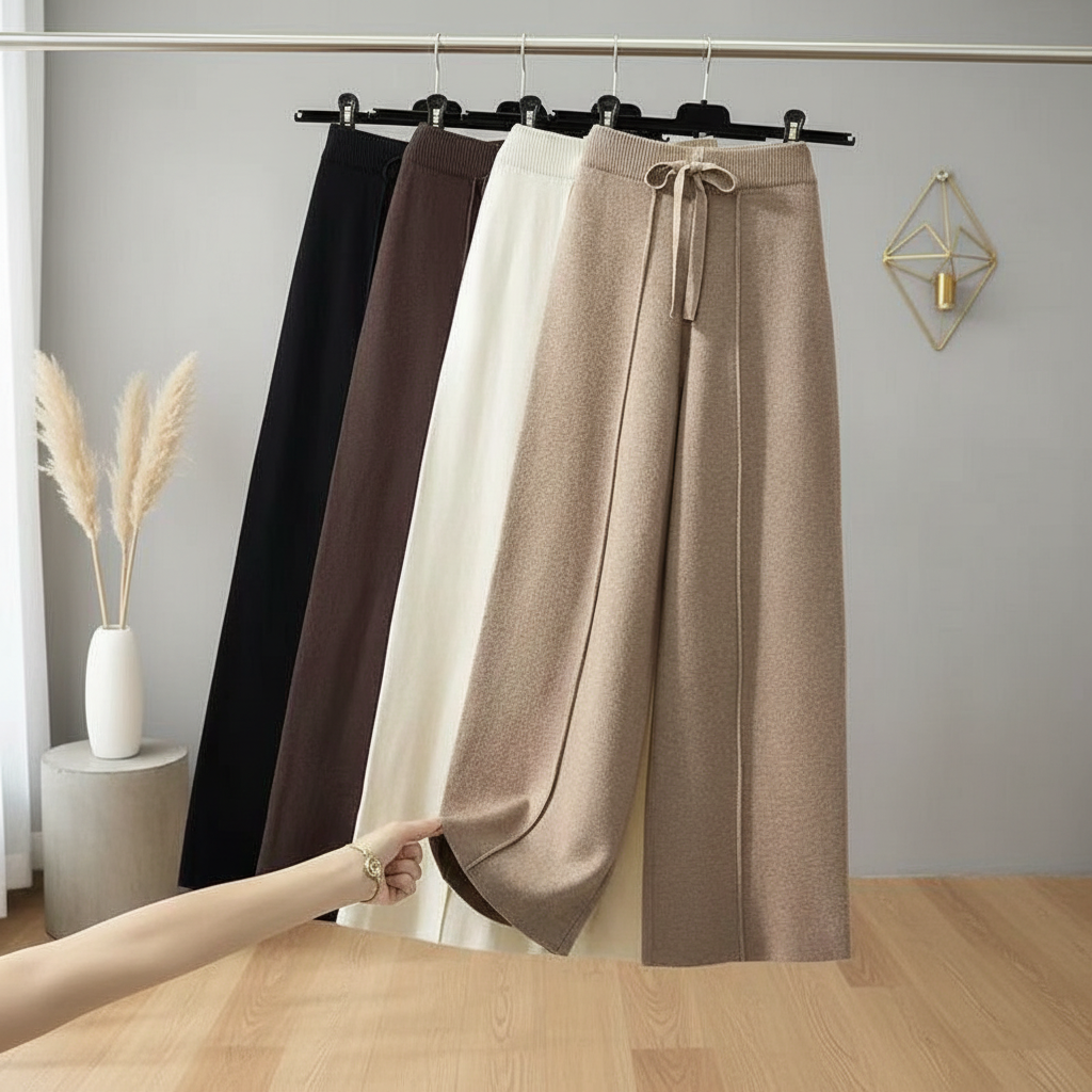 Noor | Warm & Cozy Knitted Lounge Pants