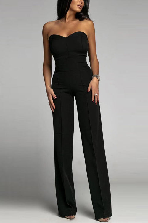 Vyn | Jumpsuit Strapless Wide Leg