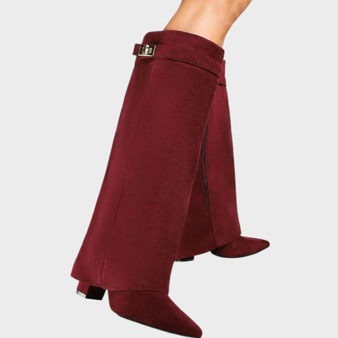 Lunara | High-Cut Suede Boots 