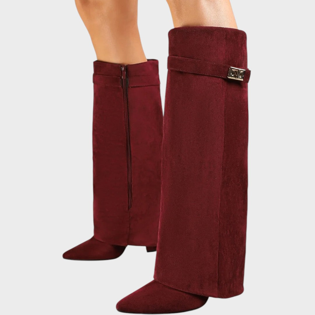 Lunara | High-Cut Suede Boots 