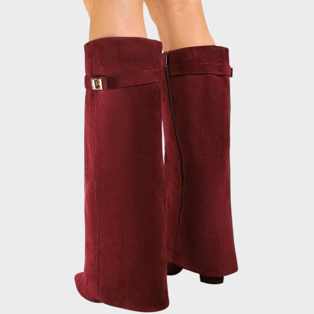 Lunara | High-Cut Suede Boots 