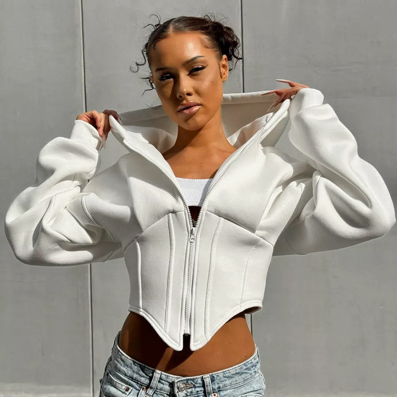 Eleni | Hoodie with corset detail