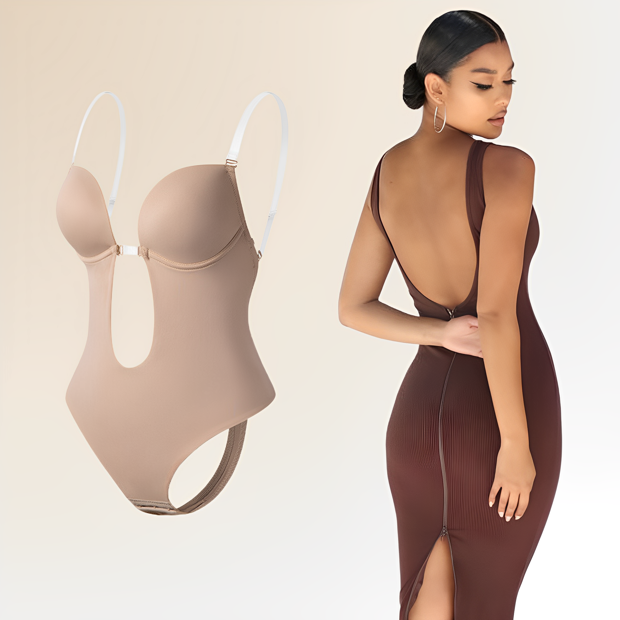 Mercy | Open Back Shapewear Bodysuit for a Perfect Silhouette