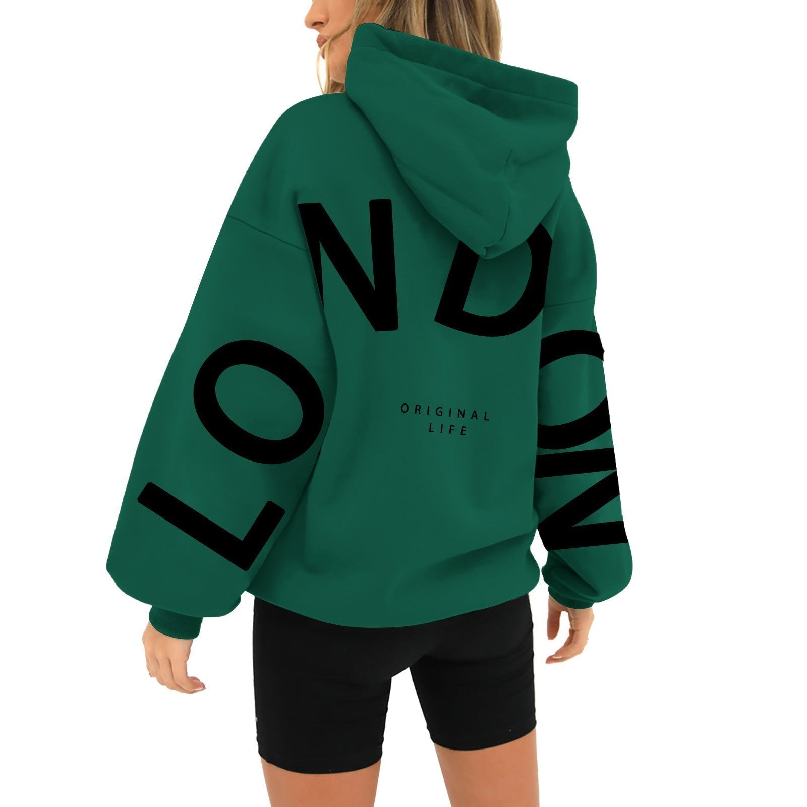 Talitha | Hoodie with 'LONDON' print