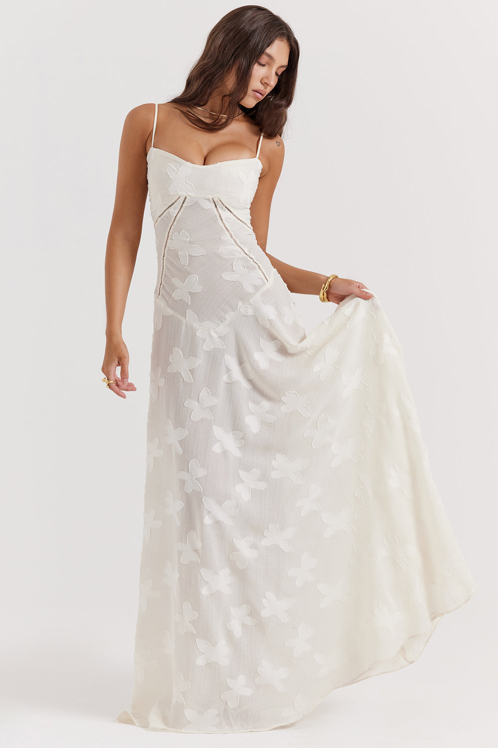 Dean | Maxi Dress Embroidered Elegant