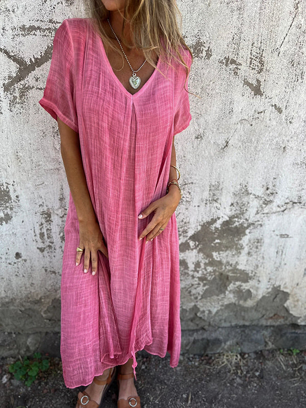 Brooke | Relaxed V-Neck Flow Dress