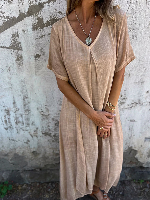 Brooke | Relaxed V-Neck Flow Dress