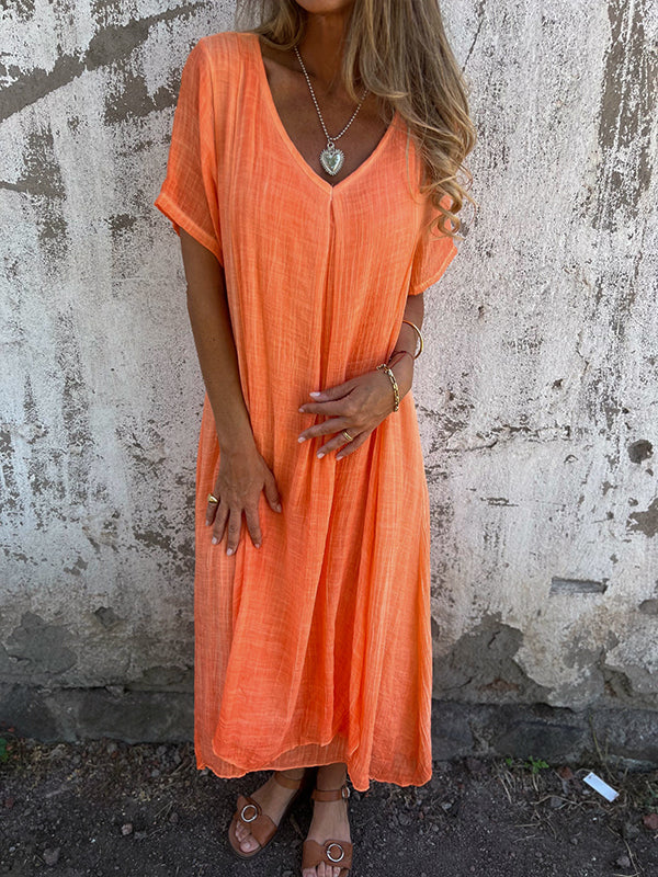 Brooke | Relaxed V-Neck Flow Dress