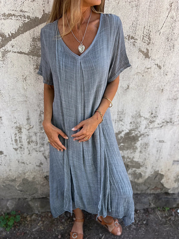 Brooke | Relaxed V-Neck Flow Dress