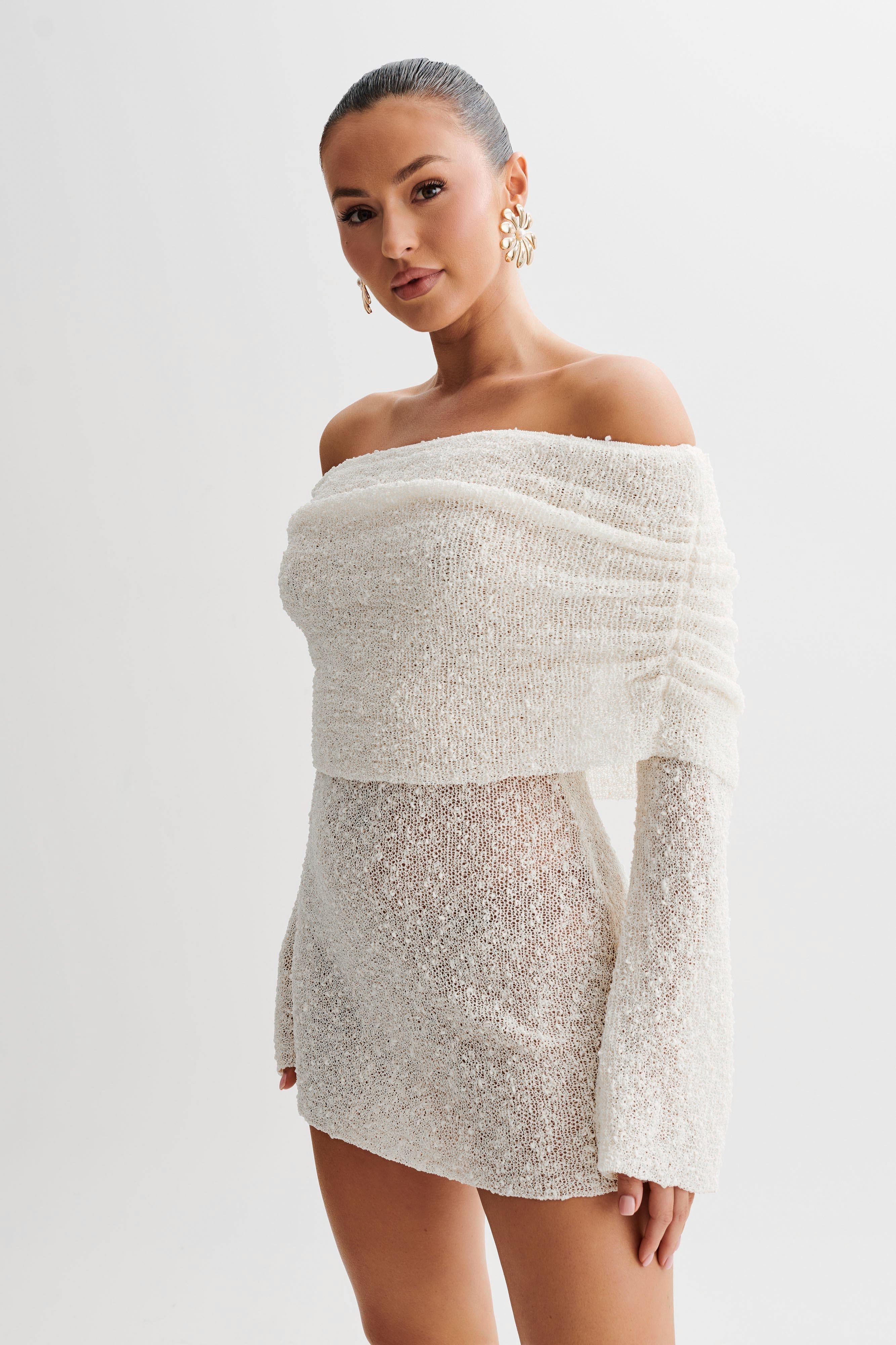 Shaye | Knitted Off-the-Shoulder Dress
