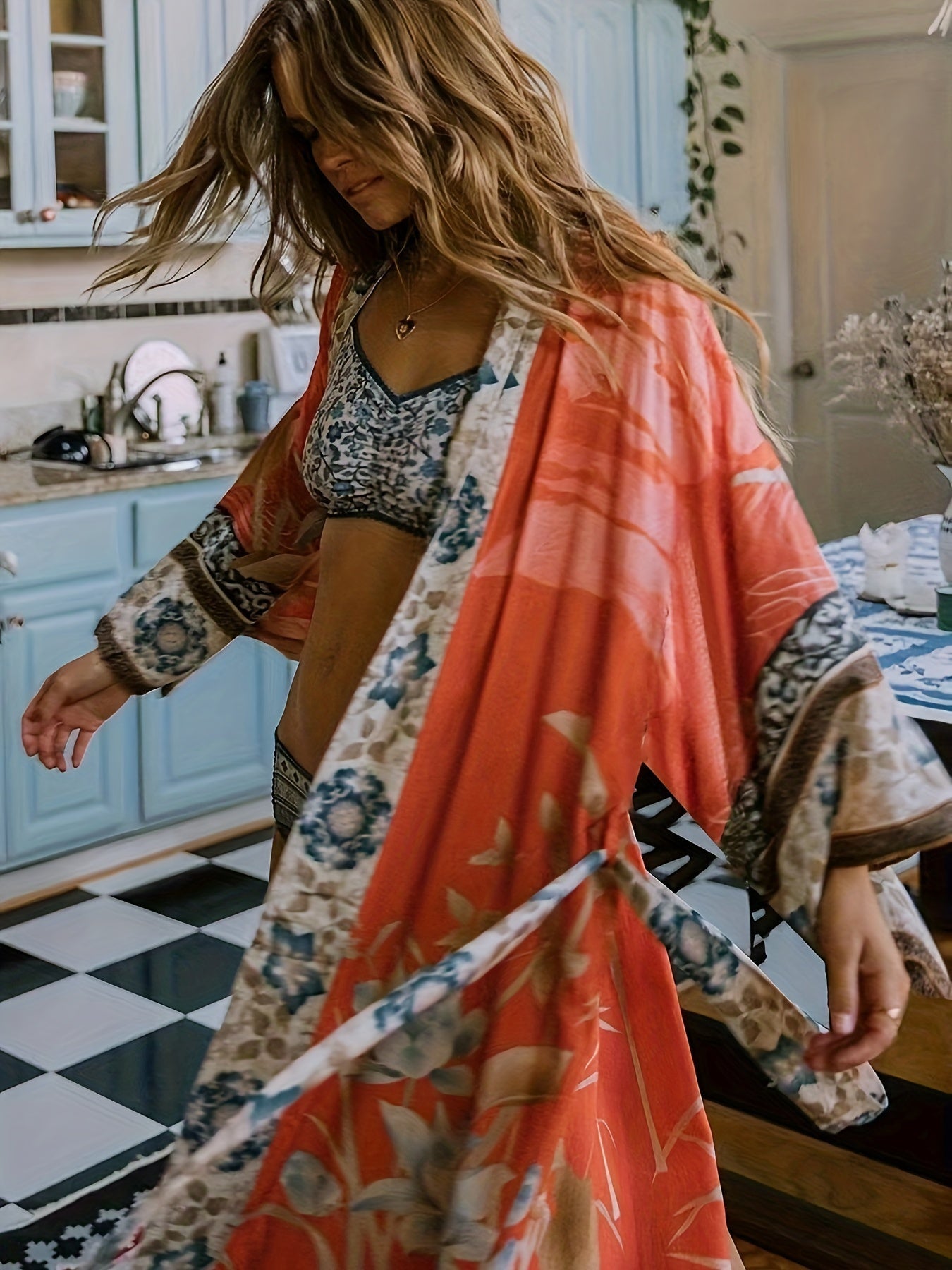 Blanca | Bohemian floral print dress