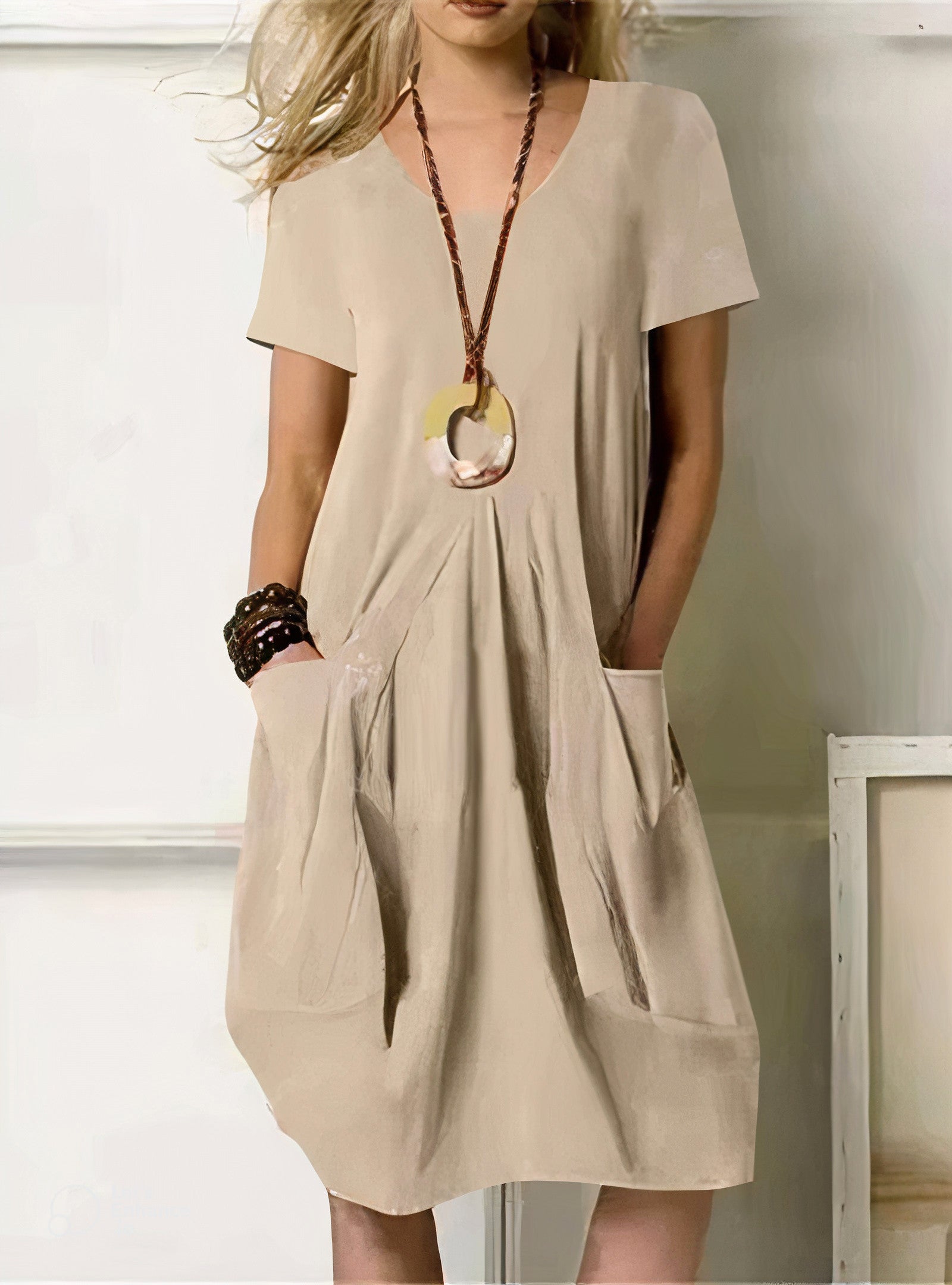 Harbor | Relaxed Pocket Midi Dress