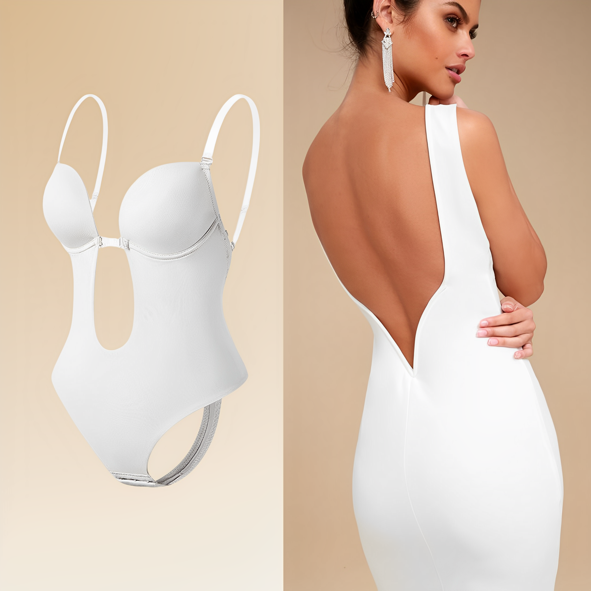Mercy | Open Back Shapewear Bodysuit for a Perfect Silhouette