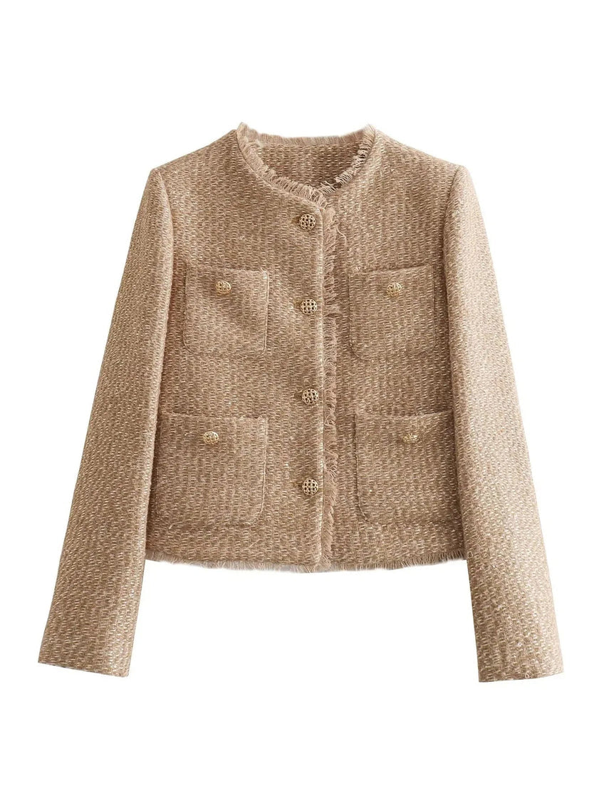 Nori | Tweed Jacket Women | Beige Classic