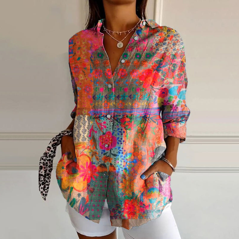 Oleta | Women's Floral Print Blouse