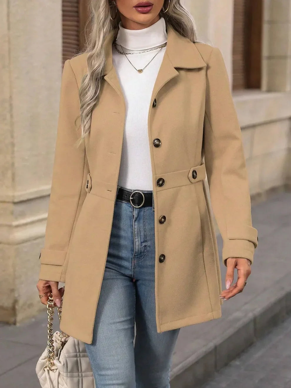 Herminia | Elegant Women's Trench Coat with a Flattering Fit