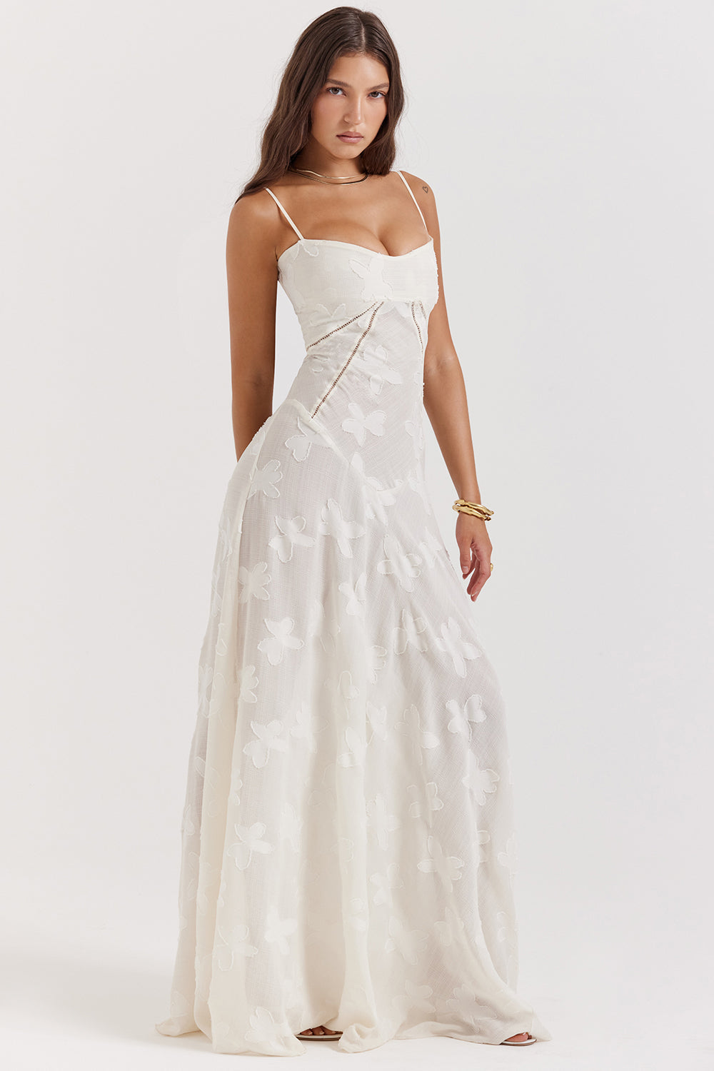 Dean | Maxi Dress Embroidered Elegant