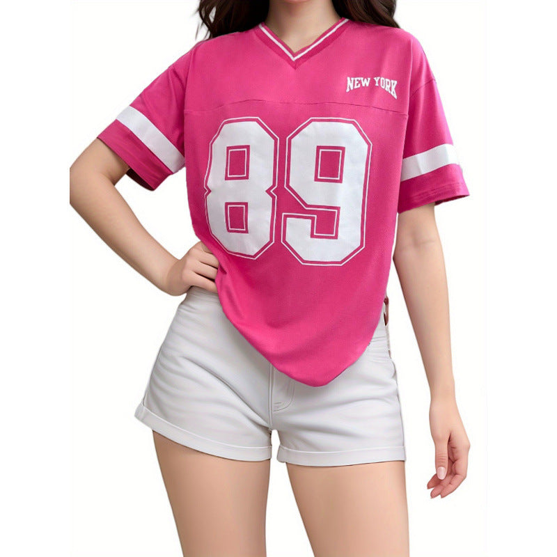 Ashley | T-Shirt Sporty American Football Design