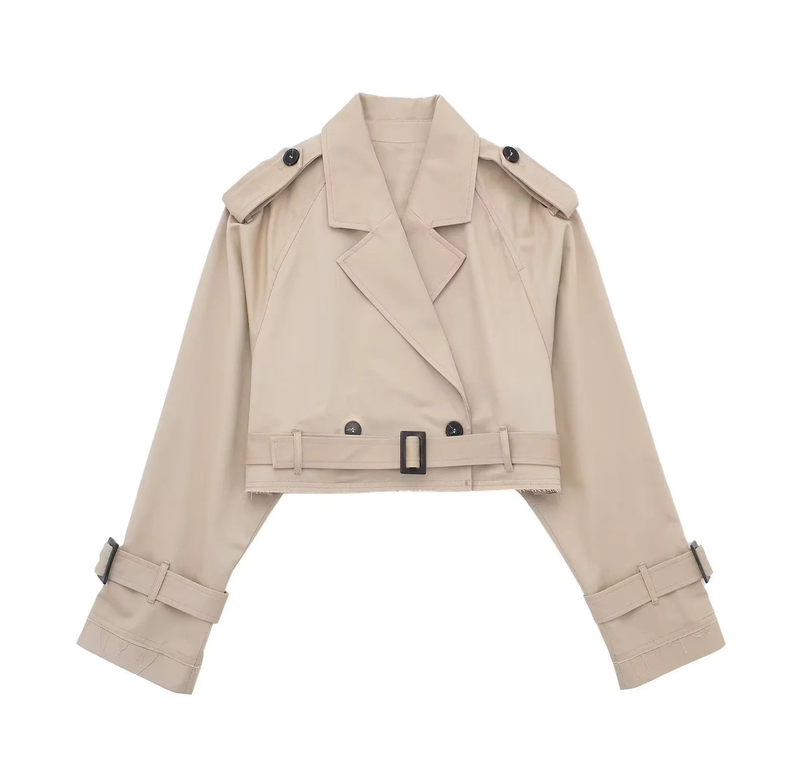 Fenna | Cropped Trench Jacket with adjustable waist