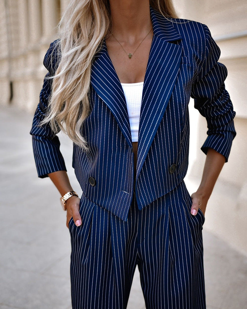 Joy | Women's Cropped Blazer and Wide Leg Suit