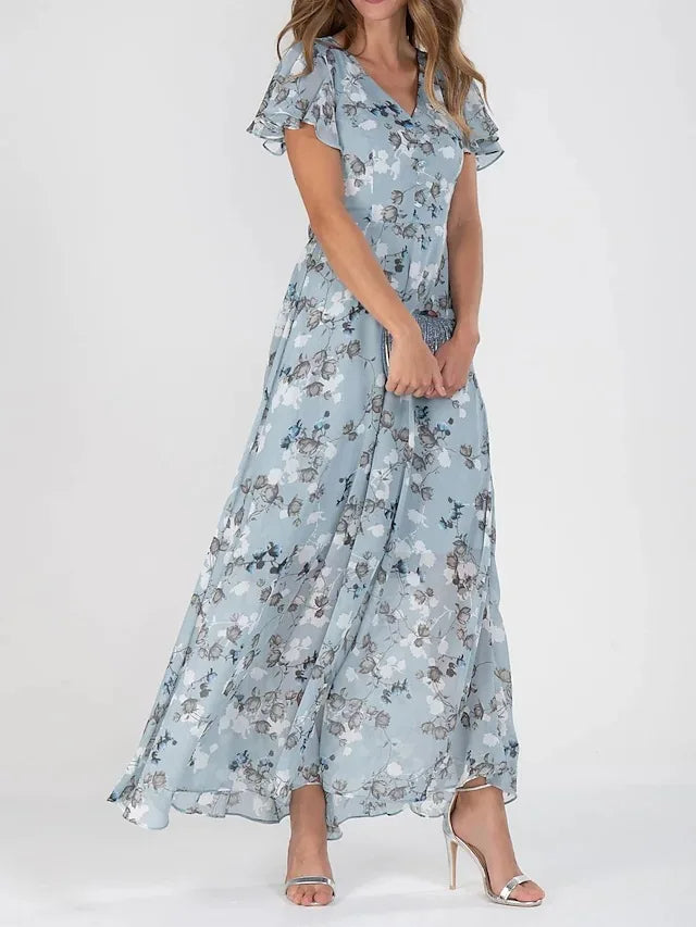Ruth | Elegant Floral Maxi Dress for Women
