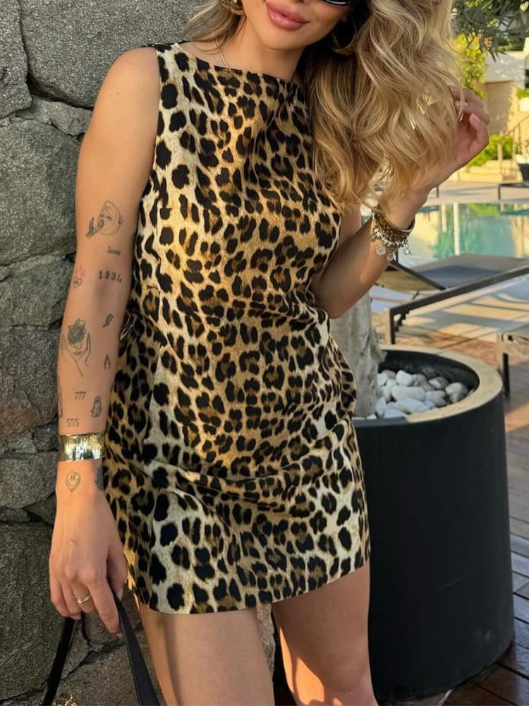 Dominga | Leopard Print Dress