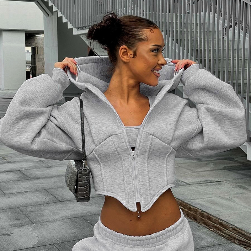 Eleni | Hoodie with corset detail
