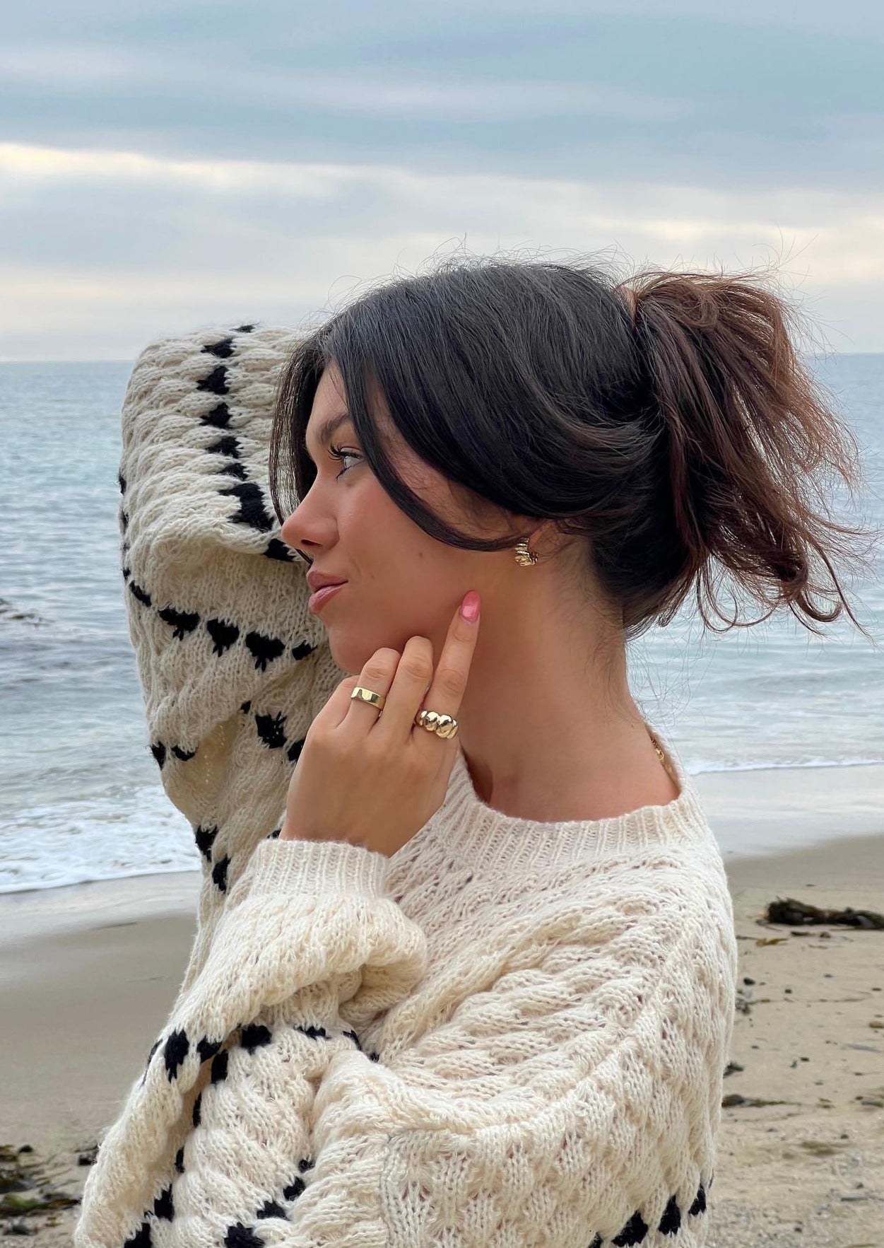 Mylie | Chunky Knitted Sweater Off White