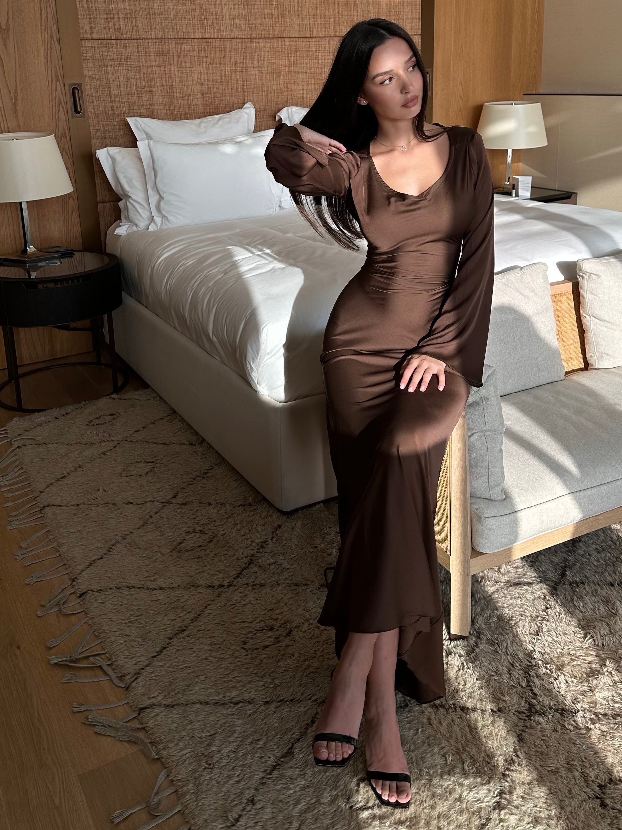 Emmie | Dress with Dramatic Bell Sleeves