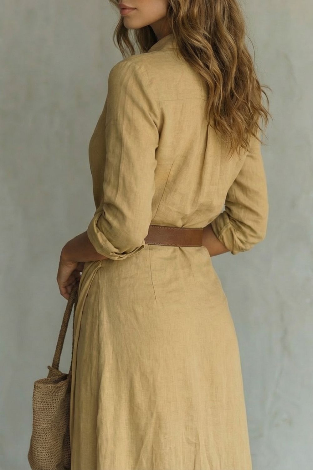 Azura | Button Down Wrap Belted Maxi Dress
