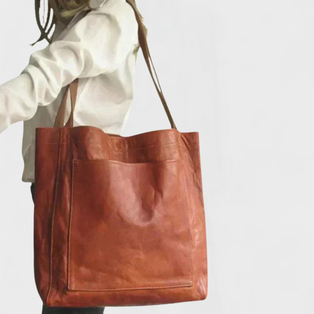 Monica | Women's Soft Leather Tote Bag for Everyday Use