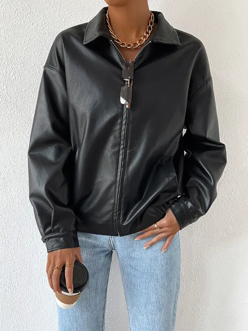 Roselynn | Vegan Leather Jacket