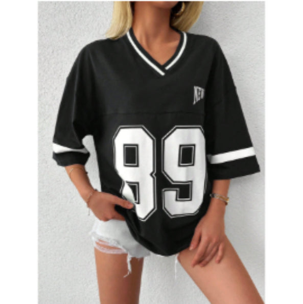 Ashley | T-Shirt Sporty American Football Design