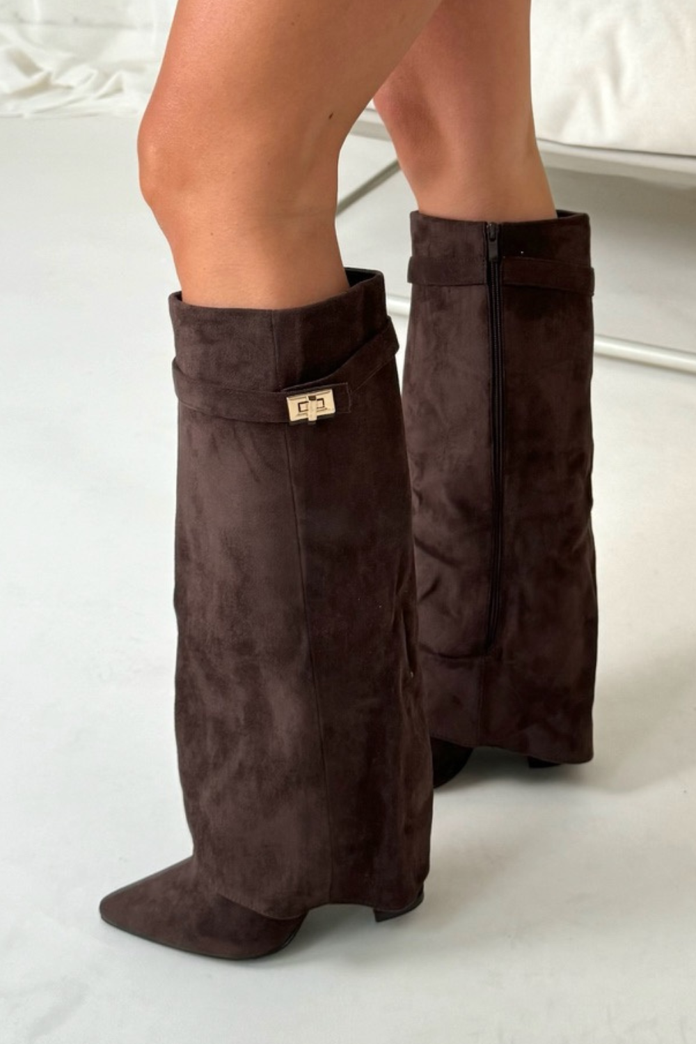 Makala | Boots with Gold Buckle
