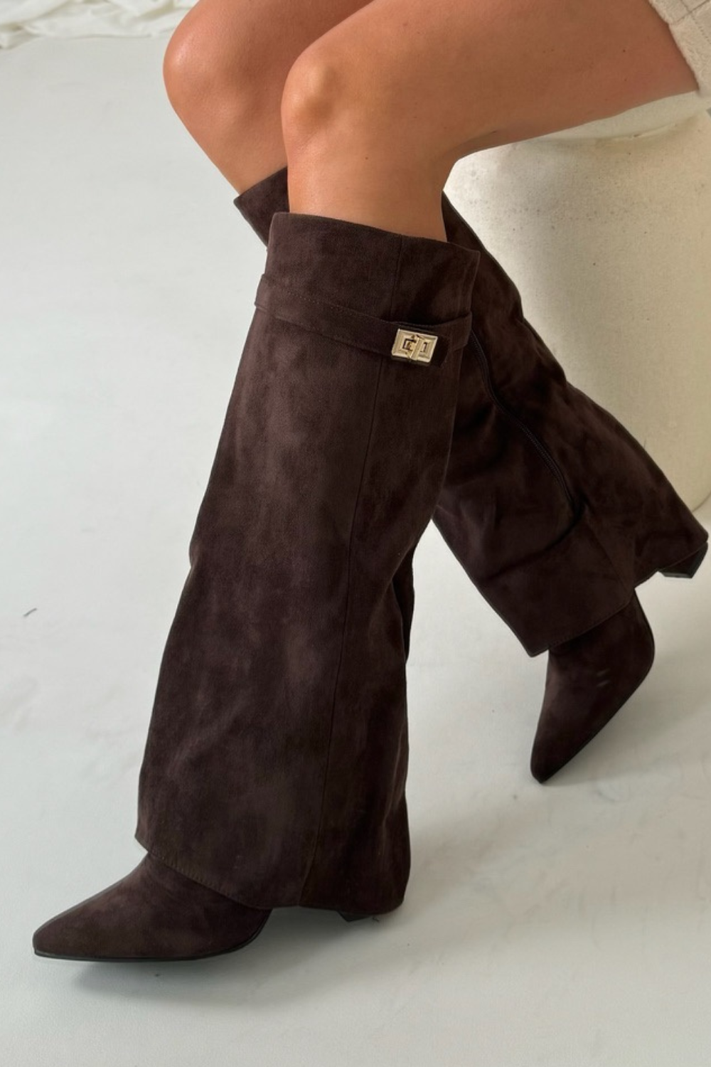 Makala | Boots with Gold Buckle