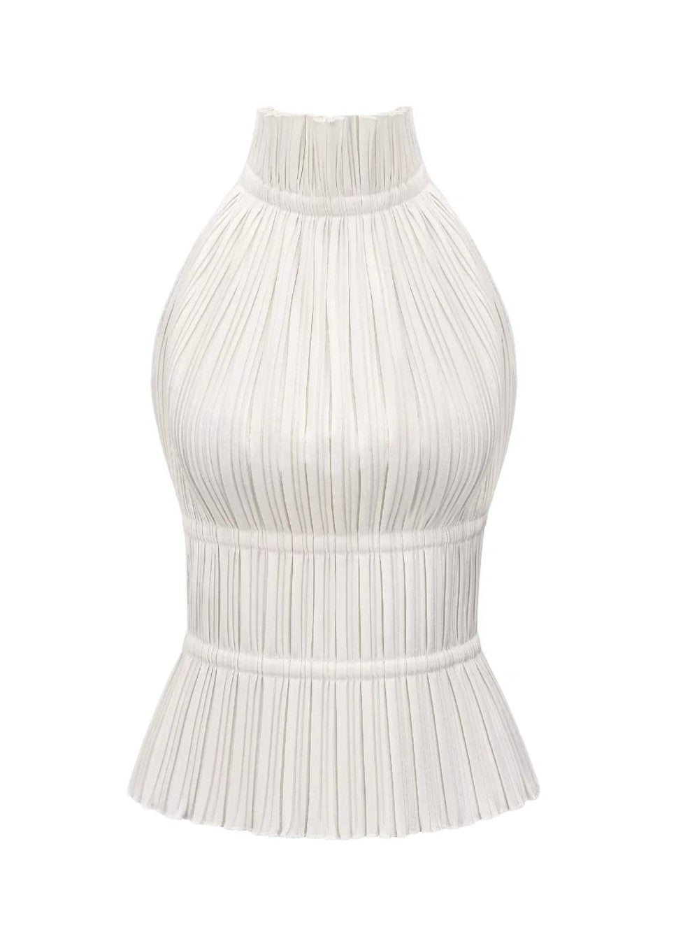 Shyann | Halter Top Pleated Backless
